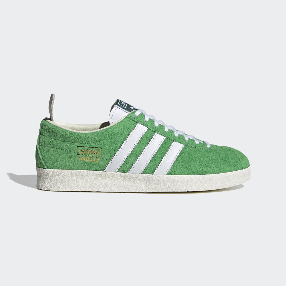 Adidas Men's Gazelle Vintage Originals Shoes Green/White Ireland EF5577